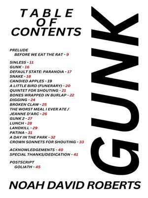 cover image of GUNK